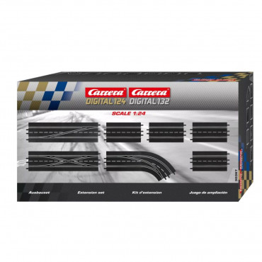 CONJUNTO KIT DE EXTENSÃO 4 RETAS E 3 MUDANÇAS DE FAIXA PARA AUTORAMA CARRERA DIGITAL 1/24 E 1/32 CAR20030367 20030367